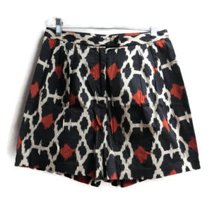 Unbranded Shorts6 Black White Rust Geometric